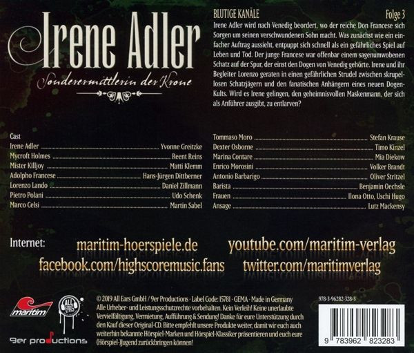 Irene Adler Folge 3 Blutige Kanale Pop De