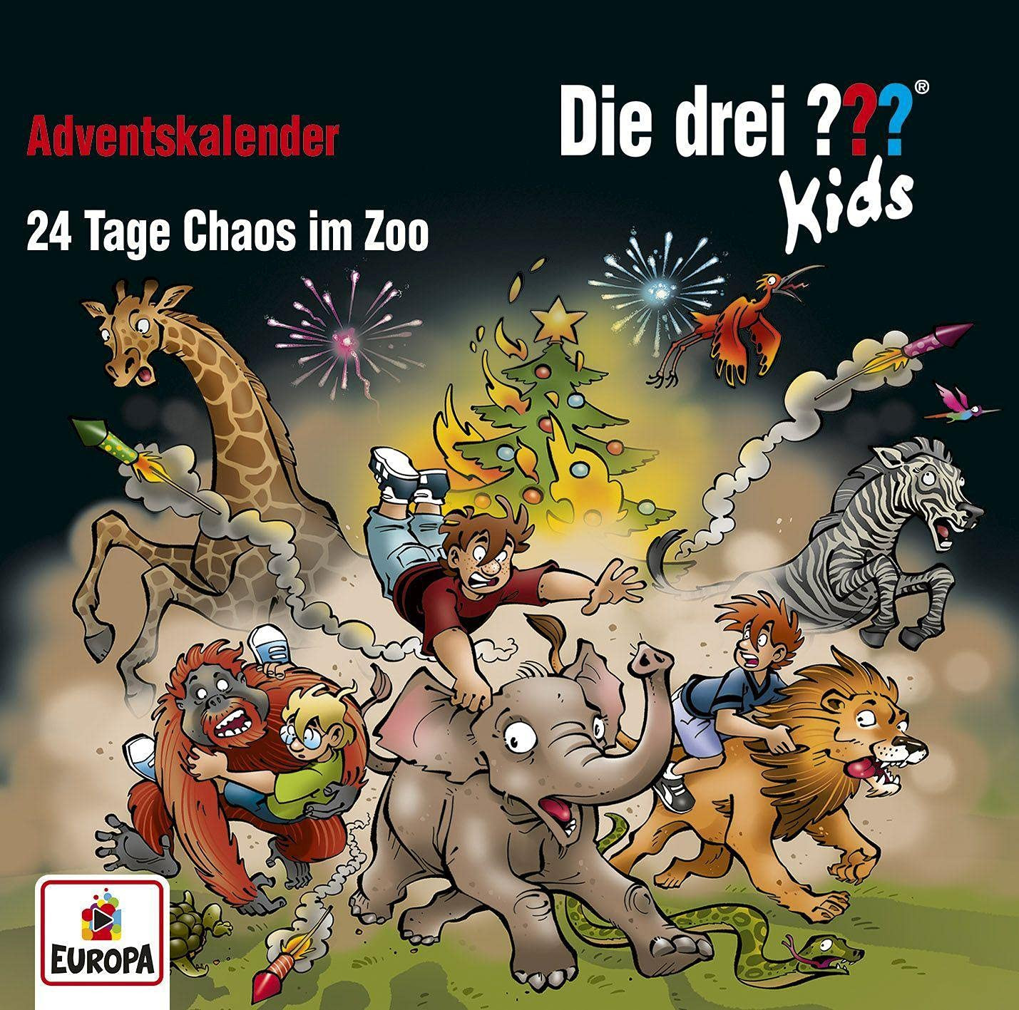 Die drei ??? Fragezeichen Kids - Adventskalender: 24 Tage Chaos im Zoo