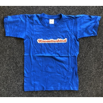 T-Shirt Kassettenkind Blau für Kinder Größe 5/6 (110 - 116 cm)