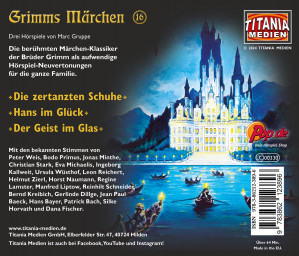 Grimms Märchen 16 Die zertanzten Schuhe / Hans im Glück / Der Geist im Glas
