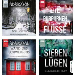 4 x Grange-Indirdason-Kay- Krimi / Thriller auf 7 mp3CD !!!