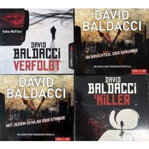 4 x David Baldacci - Hörbuch Krimis auf 24 CD !!!