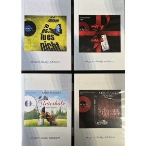 4 x Argon Blindenausgabe - Hörbuch Krimis auf 4 mp3CD !!!