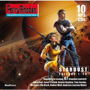 Perry Rhodan Sammelbox Stardust-Zyklus 1 Episode 01-20 (10 MP3-CDs)