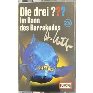 drei Fragezeichen Folge 236 Im Bann des Barrakudas (MC) SIGNIERT !!!
