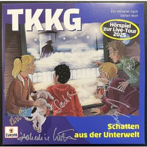 TKKG - Folge 236 Schatten aus der Unterwelt (Vinyl) Original signiert !!!