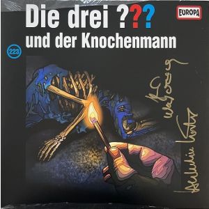 LP drei Fragezeichen 223 - Die Spur der Toten - Original Signiert Jens Wawrczeck !!!