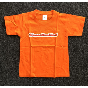 T-Shirt Kassettenkind Orange für Kinder Größe 5/6 (110 - 116 cm)