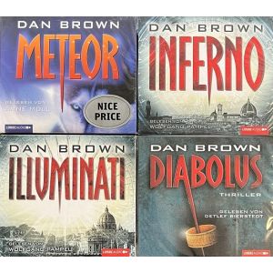 4 x Dan Brown - Hörbuch Thriller auf 24 CD !!!