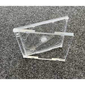 Doppel CD Leerbox mit Tray glasklar