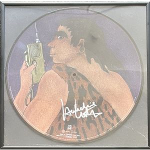 die drei ??? 35 und der Höhlenmensch (Picture-Vinyl) SIGNIERT + GERAHMT !!!